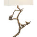 Shadows 33.5 inch 150 watt Antique Brass and Black Table Lamp Portable Light
