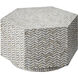 Brando 32 X 17.5 inch Mixed Grey and White Mother of Pearl Coffee Table