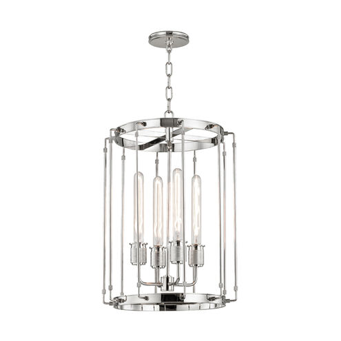 Hyde Park 4 Light 16.25 inch Polished Nickel Pendant Ceiling Light