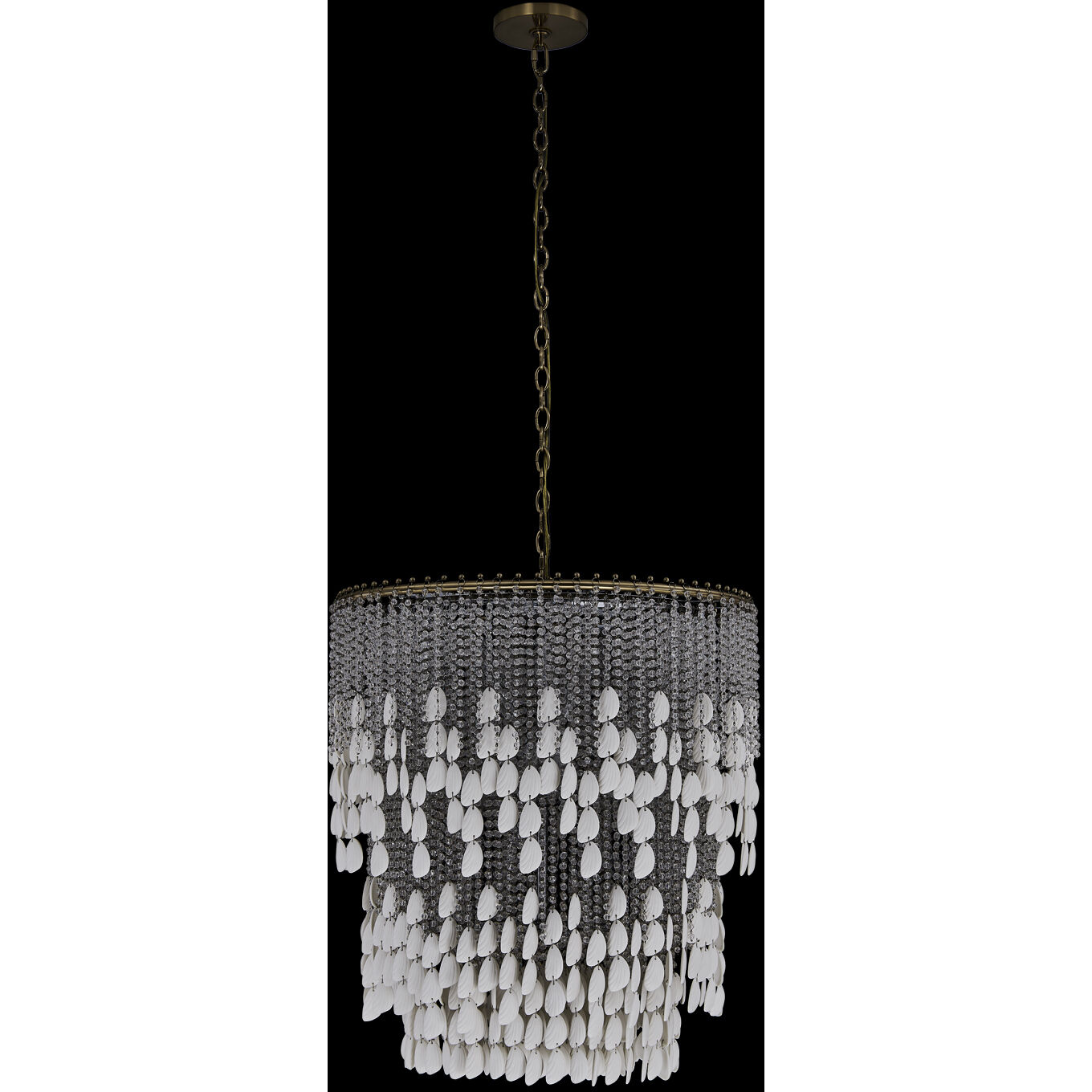 Farfalle 18 Light 28 inch Brushed Champagne Gold Chandelier Ceiling Light