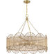 Shawnee 8 Light 30 inch Warm Brass Chandelier Ceiling Light