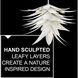 Agave LED 26 inch Textured Plaster Chandelier Ceiling Light