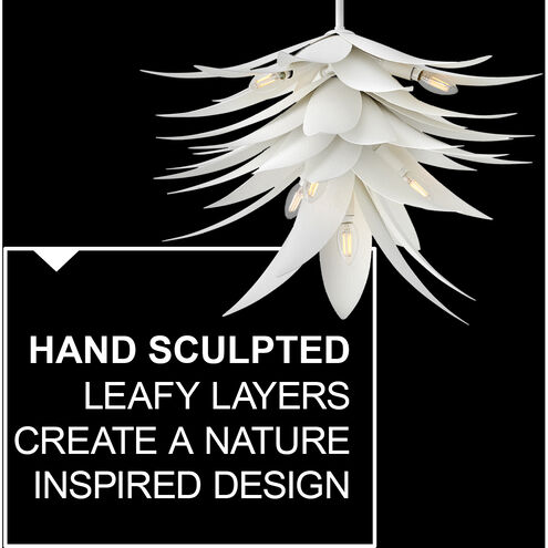 Agave LED 26 inch Textured Plaster Chandelier Ceiling Light