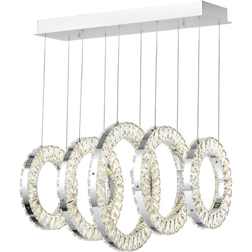 Celina LED 26 inch Chrome Pool Table Light Ceiling Light