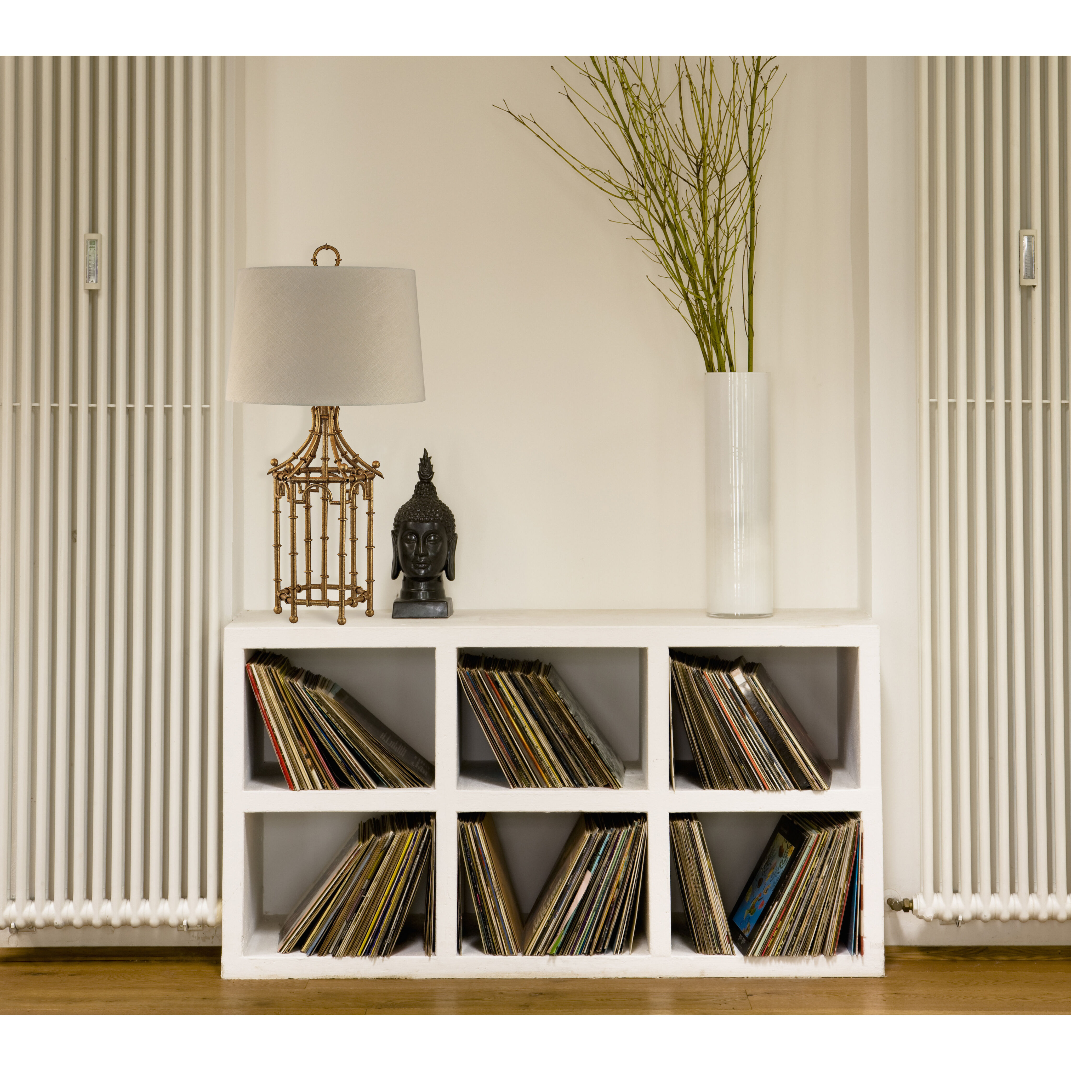 Bamboo Birdcage 32.25 inch 150 watt Gold Leaf Table Lamp Portable Light