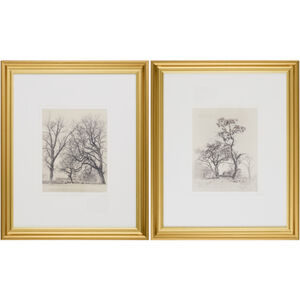 Coconino Burnished Brass and Hand Finished Framed Art