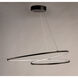 Cycle LED 31.5 inch Black Single Pendant Ceiling Light