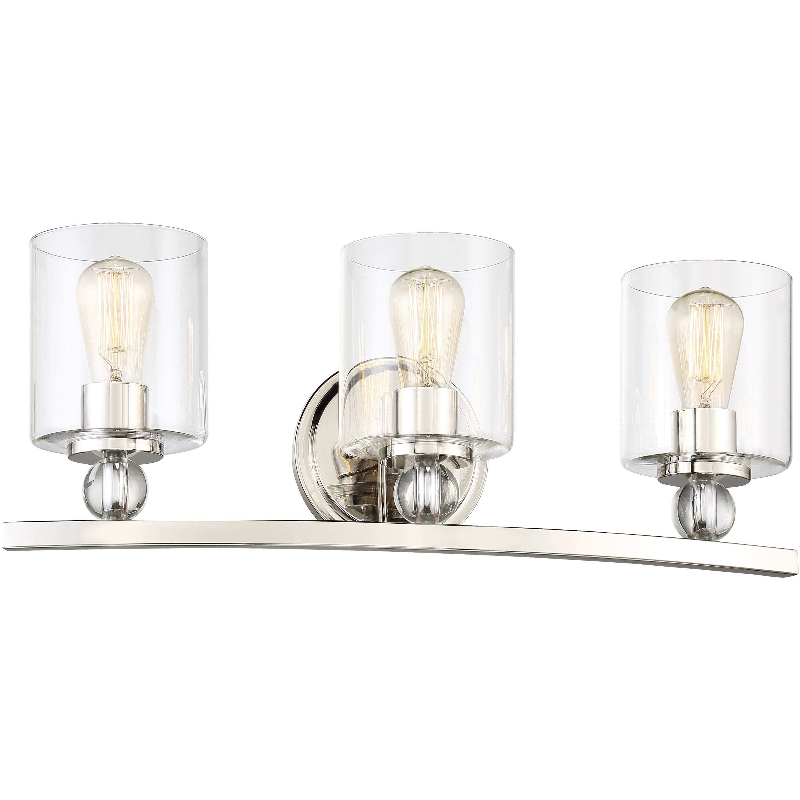 Studio 5 3 Light 24 inch Polished Nickel Bath Light Wall Light
