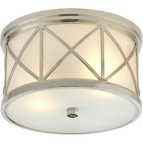 Suzanne Kasler Montpelier 2 Light 11 inch Polished Nickel Flush Mount Ceiling Light, Small