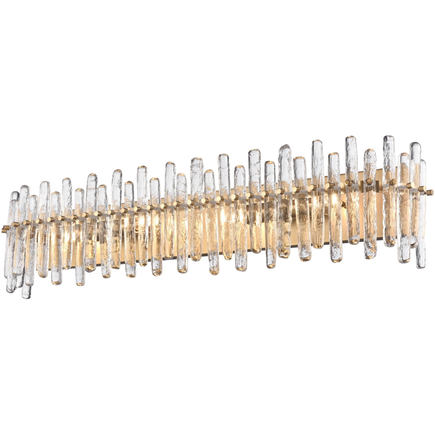 Icicles 4 Light 36 inch Satin Brass Bath Vanity Wall Light