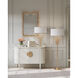 Forget-Me-Not 66 inch 100 watt Clear and Chinois Gold Leaf Floor Lamp Portable Light
