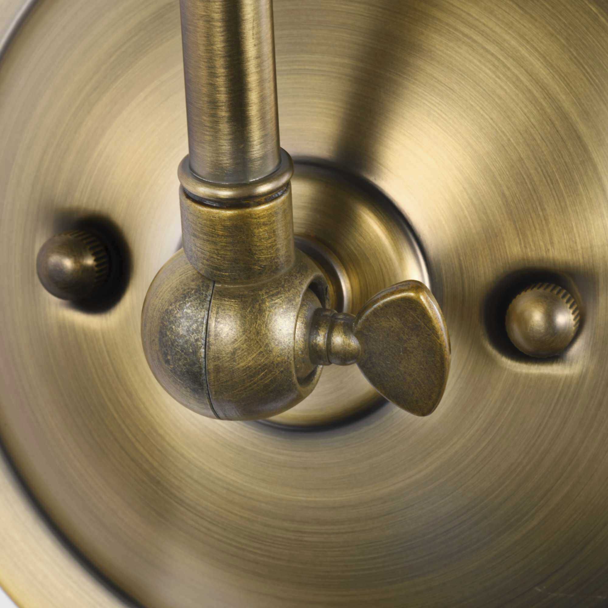 Hinton 18 inch 60.00 watt Vintage Brass Swing Arm Wall Light