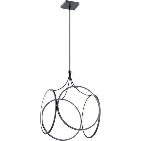 CIRI LED 24 inch Matte Black Pendant Ceiling Light