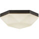 Alora Mood Krysta 2 Light 10.5 inch Matte Black/Opal Glass Flush Mount Ceiling Light