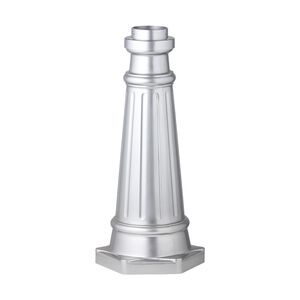 Outdoor Post Base 19.5 inch Painted Brushed Steel Outdoor Post Base
