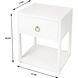 Lark White End or Side Table