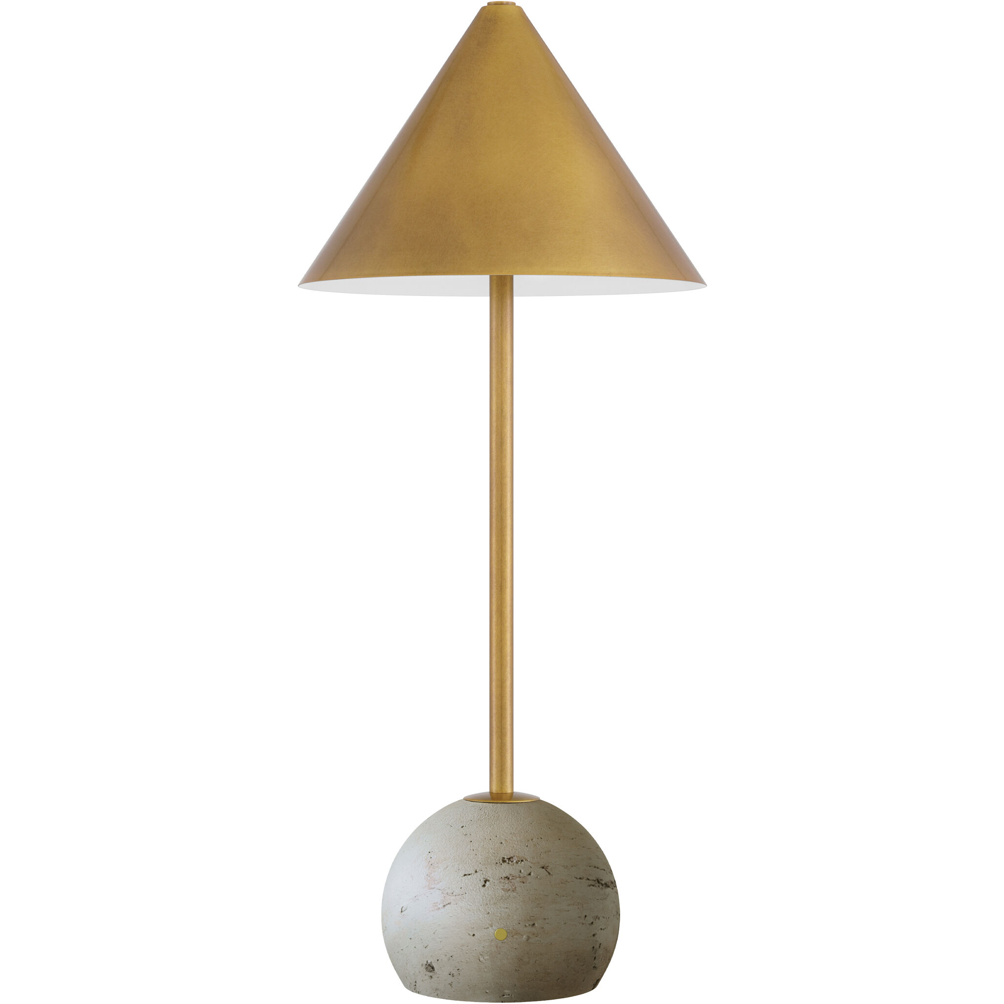 Journey 20 inch 1.50 watt Natural/Antique Brass Cordless Table Lamp Portable Light