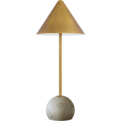 Journey 20 inch 1.50 watt Natural/Antique Brass Cordless Table Lamp Portable Light