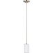 Oslo 1 Light 4 inch Brushed Nickel Mini-Pendant Ceiling Light