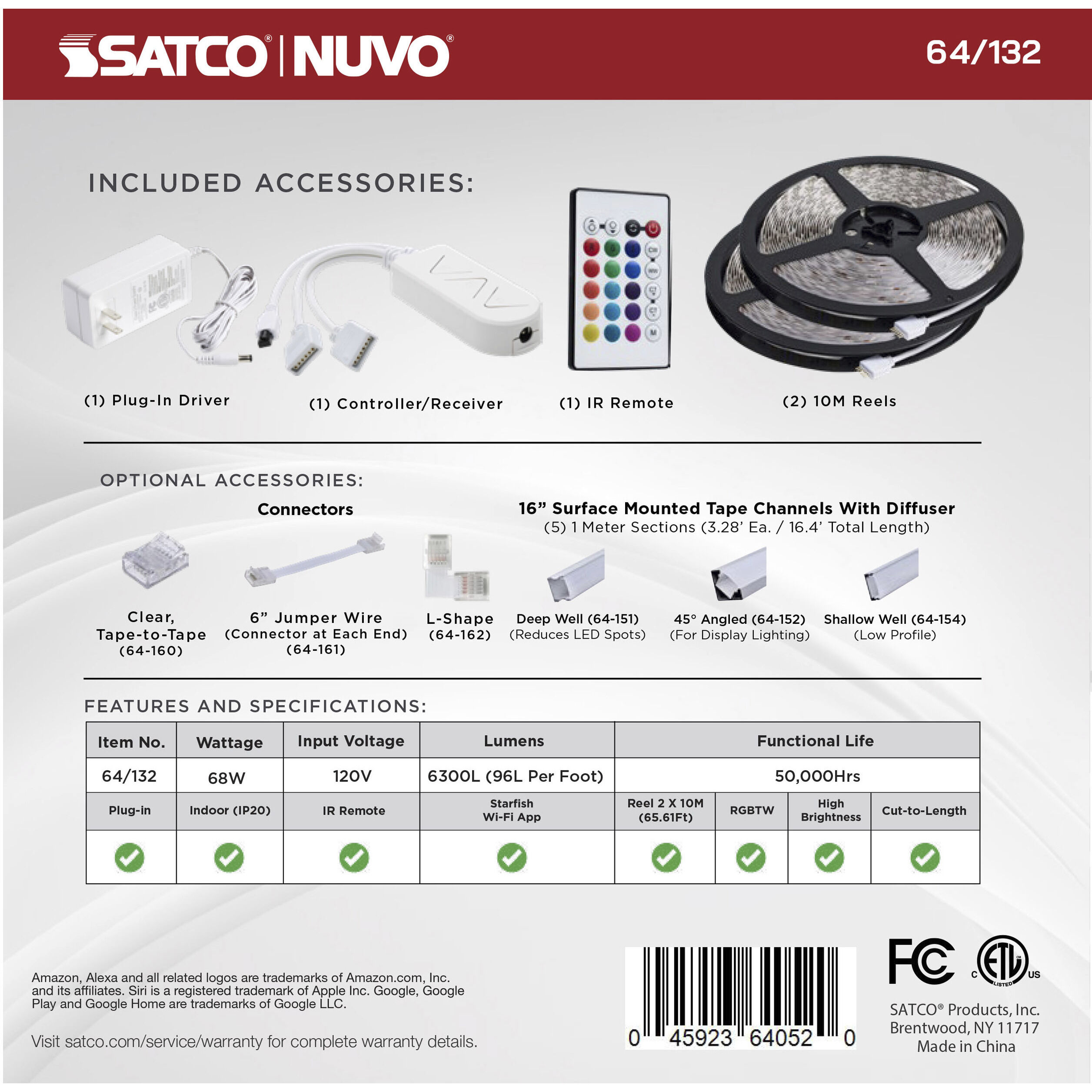 Dimension White 2700K 787.44 inch Tape Light