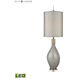 Rainshadow 39 inch 9.00 watt Gray with Clear and Cafe Bronze Table Lamp Portable Light