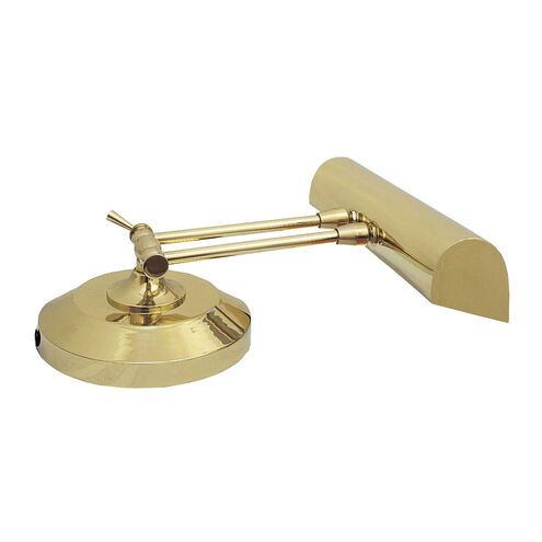 Piano/Desk 8 inch 40 watt Polished Brass Piano/Desk Lamp Portable Light in Round