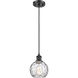 Ballston Athens Water Glass 1 Light 6 inch Matte Black Mini Pendant Ceiling Light