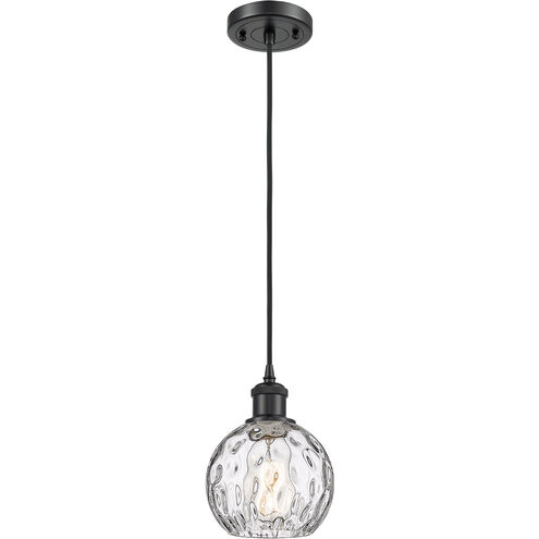 Ballston Athens Water Glass 1 Light 6 inch Matte Black Mini Pendant Ceiling Light