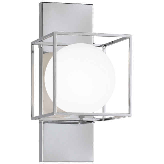 Squircle 1 Light 6.75 inch Chrome Wall Sconce Wall Light