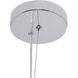 Canada 1 Light 6 inch Clear Single Pendant Lighting Ceiling Light, Pineapple Shape, Chrome Metal