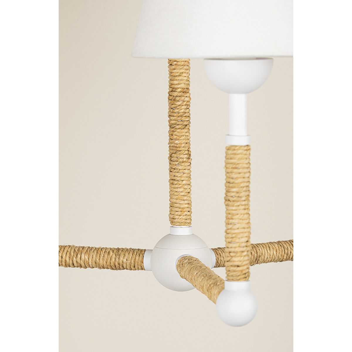 Mariana 3 Light 24 inch Textured White Chandelier Ceiling Light