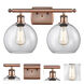 Ballston Athens LED 16 inch Antique Copper Bath Vanity Light Wall Light, Ballston
