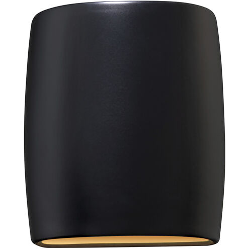 Ambiance Collection LED 10 inch Carbon Matte Black/Champagne Gold Outdoor Wall Sconce