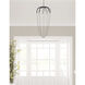 Perla LED 20.25 inch Matte Black Statement Pendant Ceiling Light
