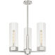 Claverack 3 Light 21.63 inch Satin Nickel Pendant Ceiling Light in Clear Glass
