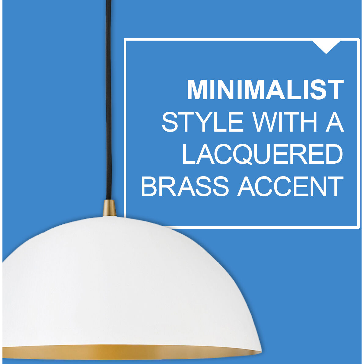 Lou LED 14 inch Matte White Pendant Ceiling Light