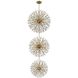 Vera 100 Light 25.5 inch Satin Gold Chandelier Ceiling Light