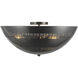 Overland 3 Light 18.13 inch Urban Bronze Flush Mount Ceiling Light
