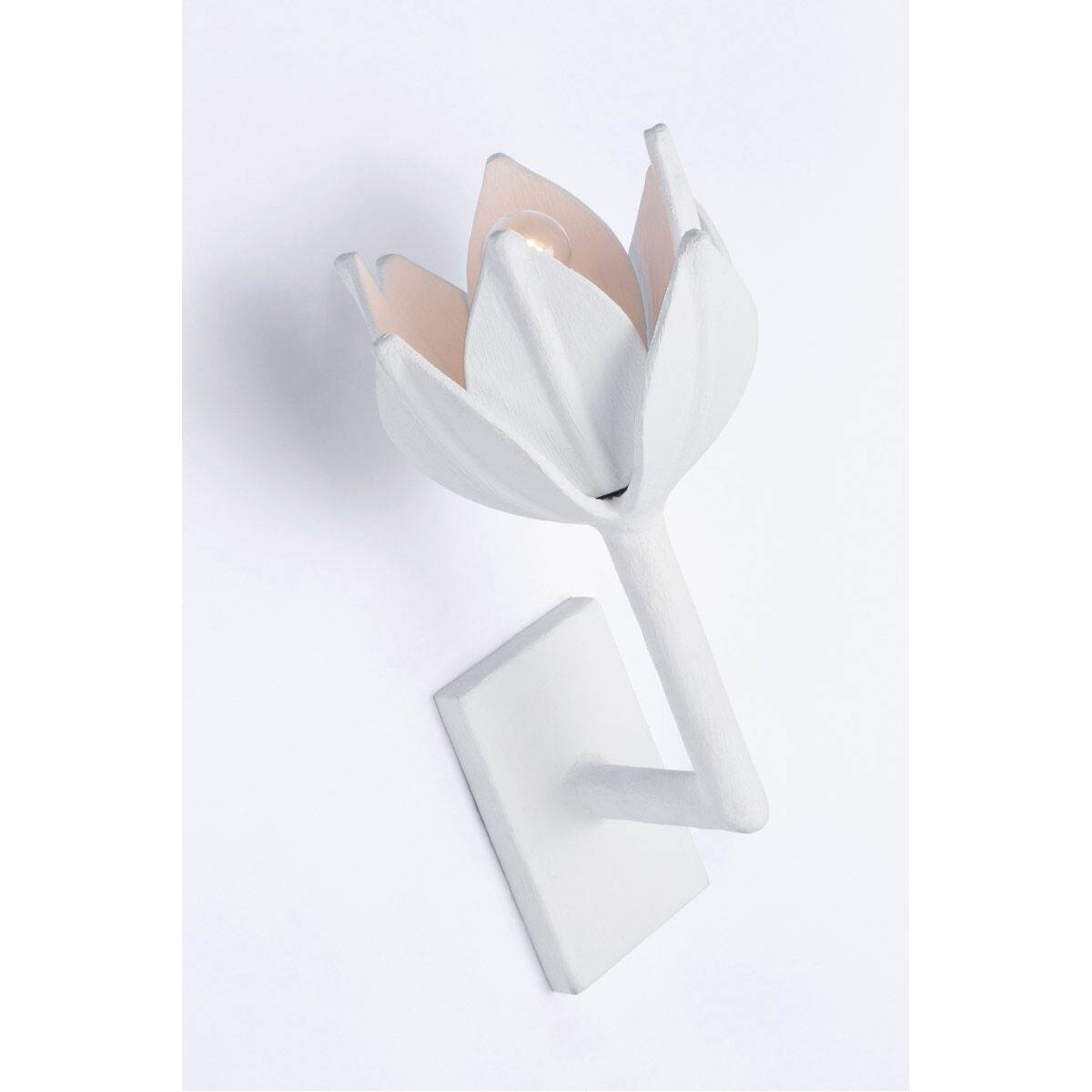 Julie Neill Alberto LED 5.75 inch Plaster White Sconce Wall Light, Small