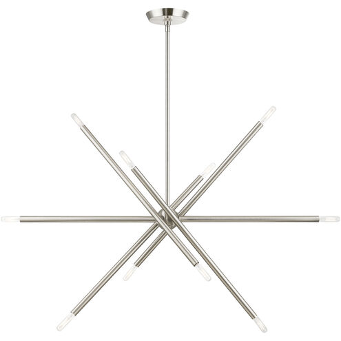 Soho Linear Chandelier Ceiling Light in Brushed Nickel