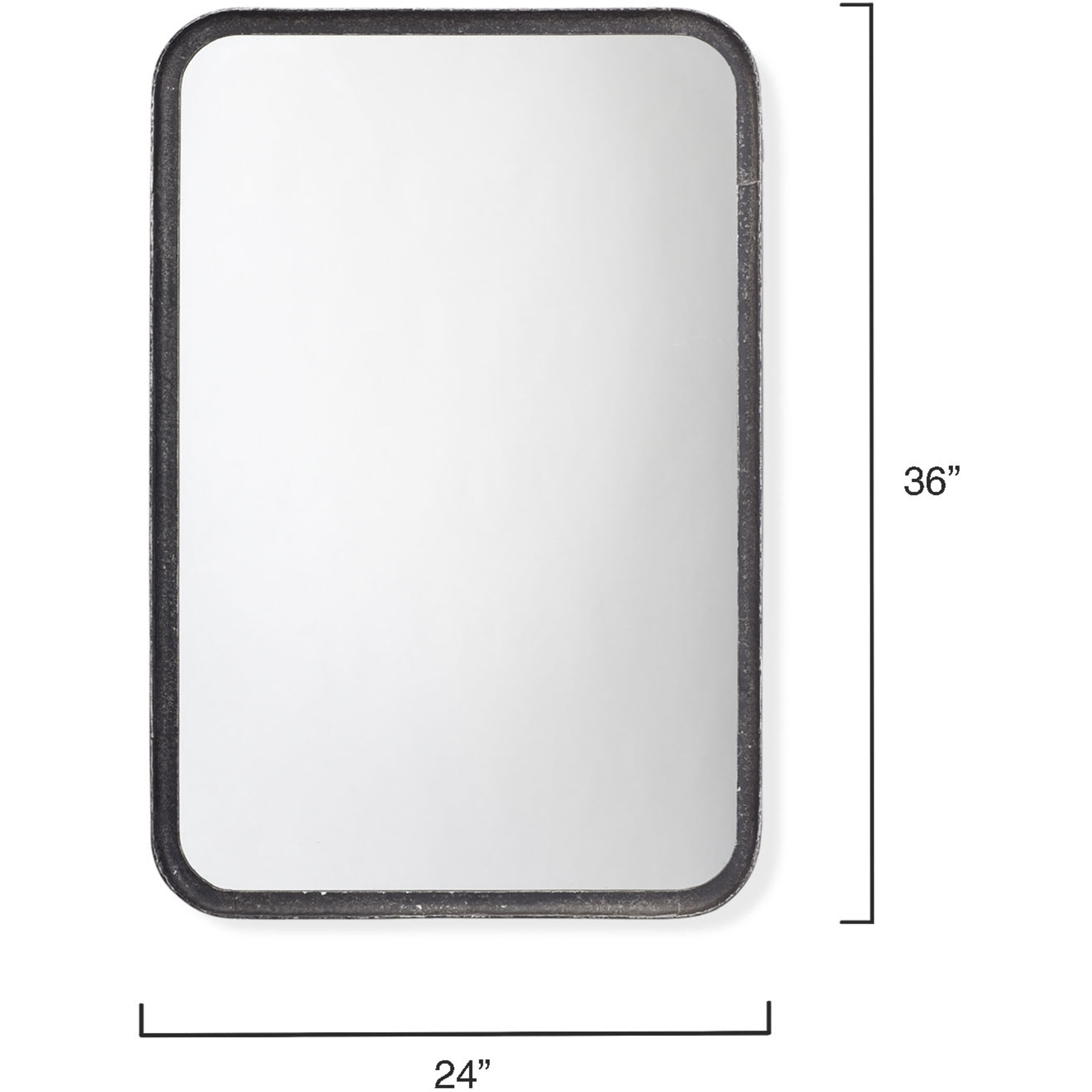 Principle 36 X 24 inch Black Vanity Mirror