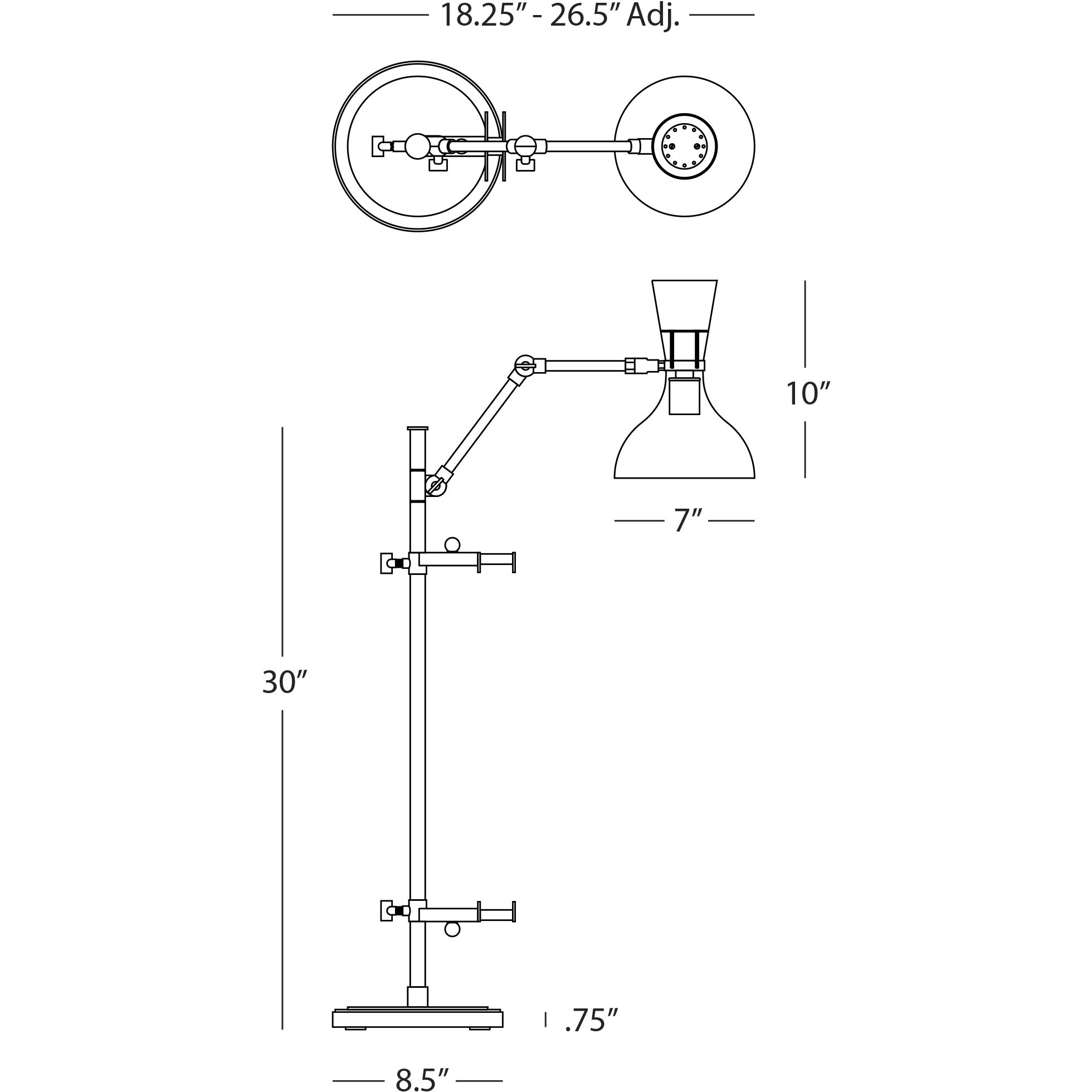 Clare Baby Blue with Modern Brass Table Easel