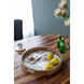 Round Cream/Brown Tray