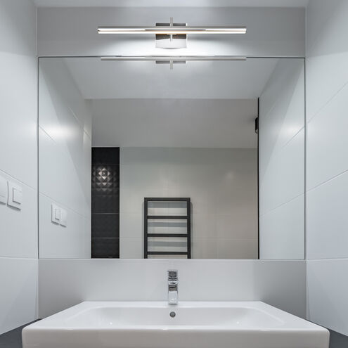 Procyon 24 inch Polished Chrome Bathroom Vanity Light Wall Light