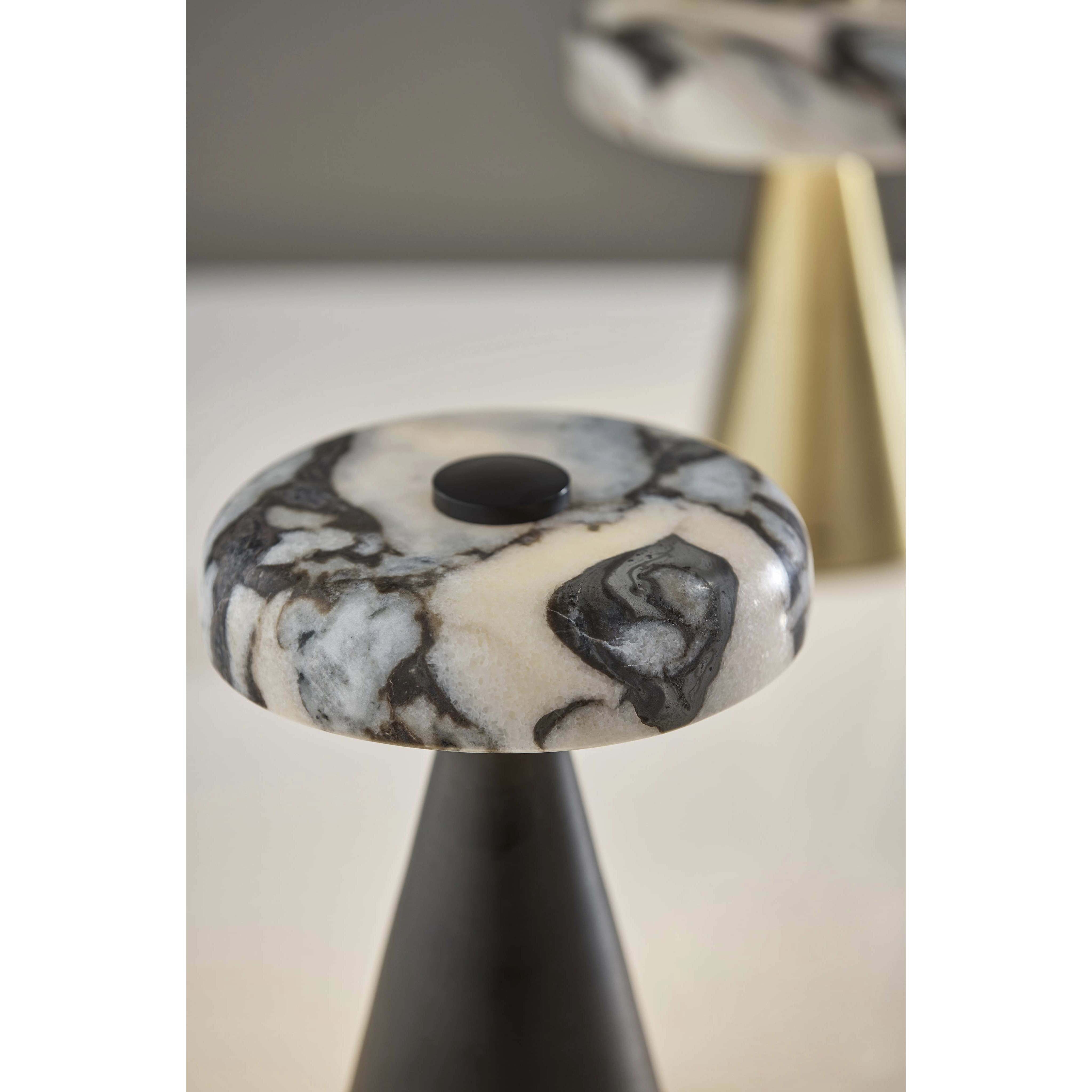 Randy 9 inch 3.00 watt Black Cordless Table Lamp Portable Light