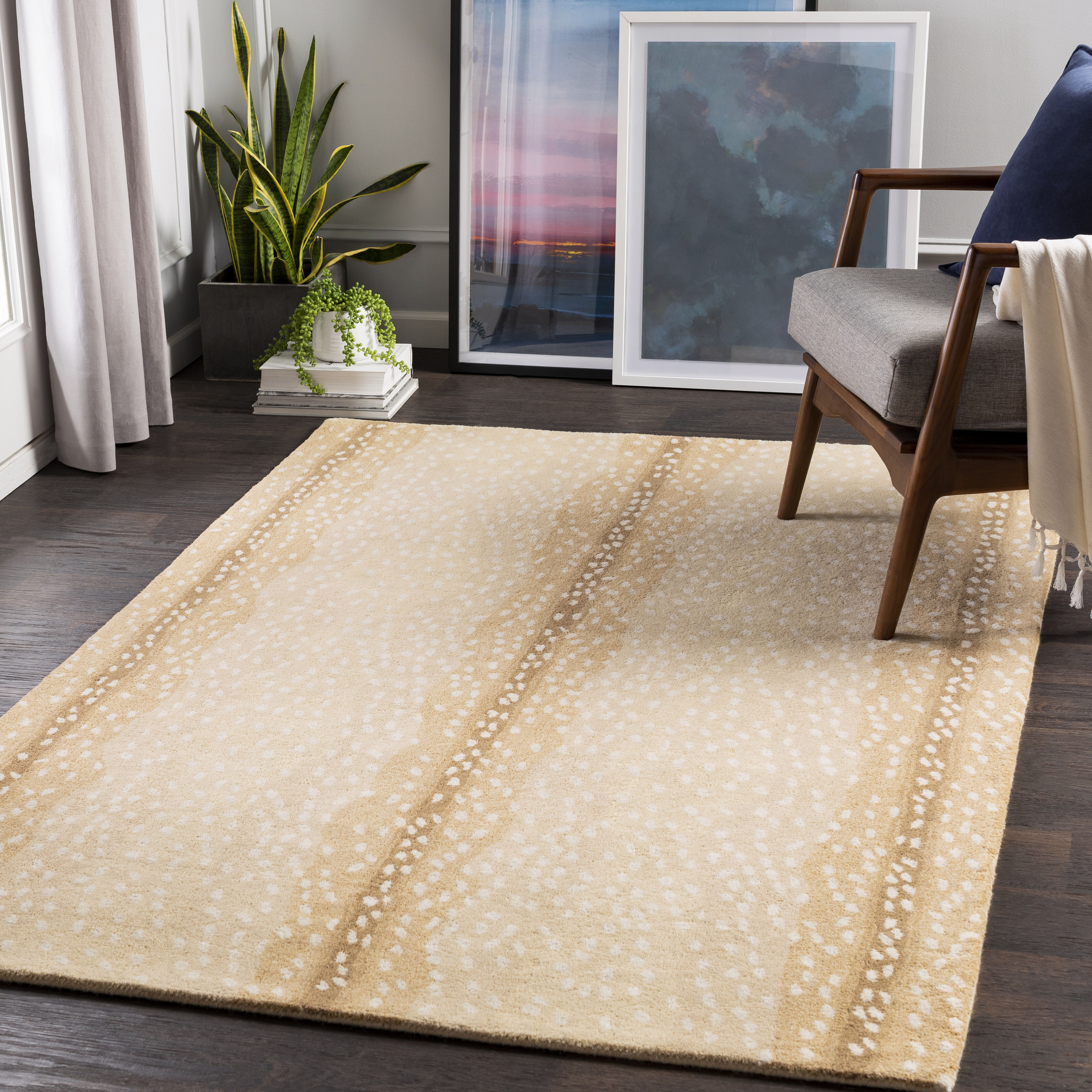 Gazelle 120 X 96 inch Brown Rug in 8 x 10, Rectangle