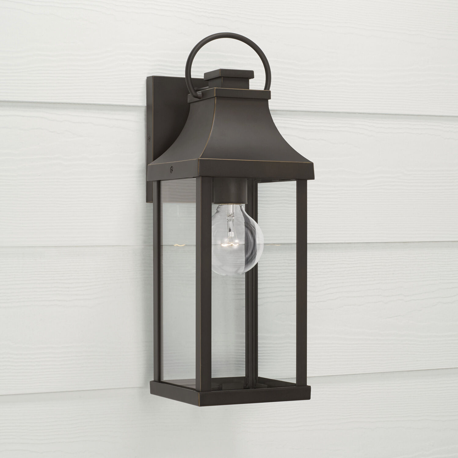 Bradford 1 Light 17 inch Oiled Bronze Outdoor Wall Lantern