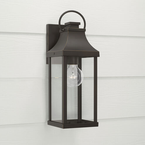 Bradford 1 Light 17 inch Oiled Bronze Outdoor Wall Lantern