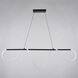 Bowman LED 57.5 inch Matte Black Linear Chandelier Ceiling Light