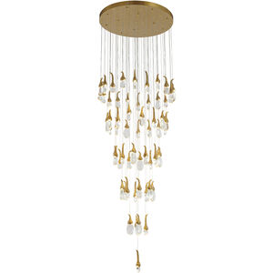 Canada LED 28 inch Antique Brass Chandelier Ceiling Light